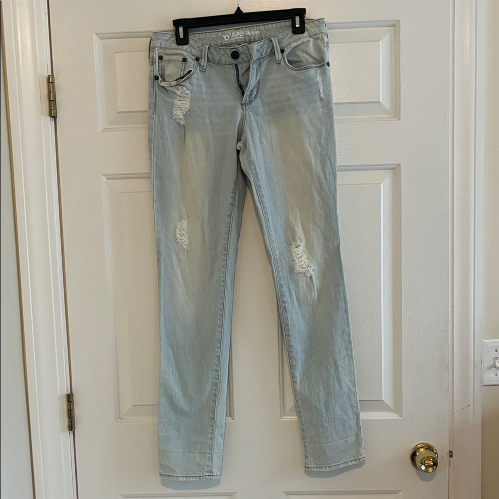 🆕 BULLHEAD Light Wash Distressed Skinny Jeans - JR SZ 11
